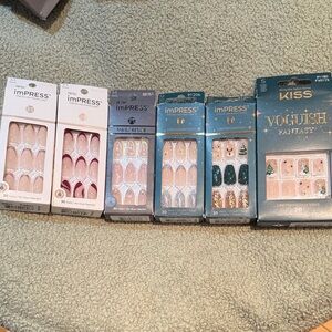 imPRESS Press-On Nails - Pink, Gold, Green Collection